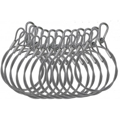 ALGAM LIGHTING Pack De 12 Elingues De Sécurité 4 mm 85 cm