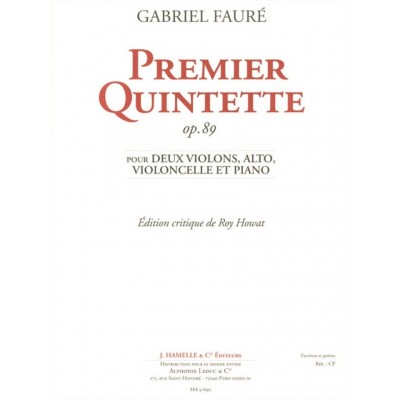 FAURE GABRIEL - QUINTETTE N°1 OP.89 - CONDUCTEUR & PARTIES