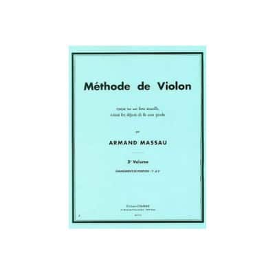 COMBRE MASSAU A. - METHODE DE VIOLON VOL. 3 (1ERE ET 3EME POSITIONS)