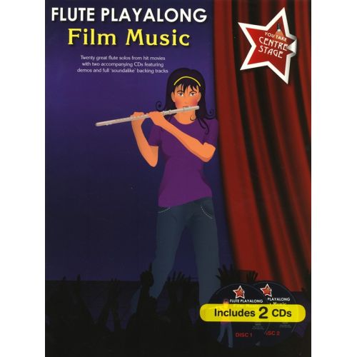 WISE PUBLICATIONS YOU TAKE CENTRE STAGE FILM MUSIC PLAYALONG FLUTE+ 2CD - FLUTE