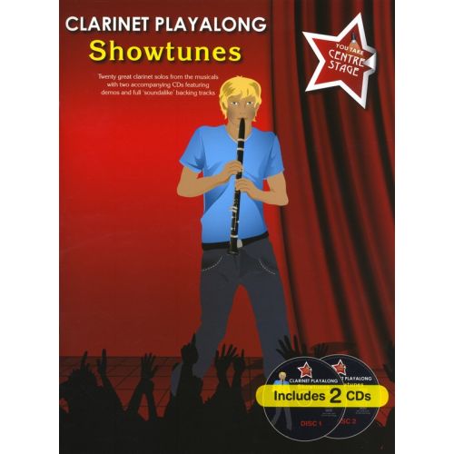 WISE PUBLICATIONS YOU TAKE CENTRE STAGE CLARINET PLAYALONG SHOWTUNES - CLARINET