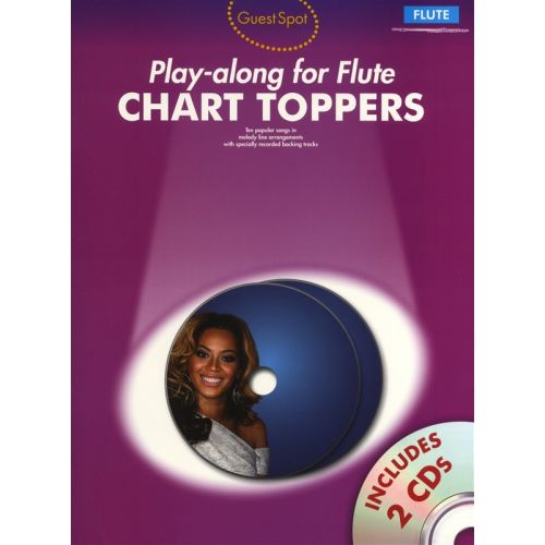 WISE PUBLICATIONS PLAYALONG FOR FLUTE CHART TOPPERS AND 2 - FLUTE