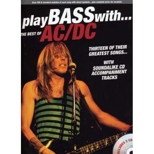 AC/DC - BEST OF PLAY BASS WITH + 2 CD - BASSE TAB