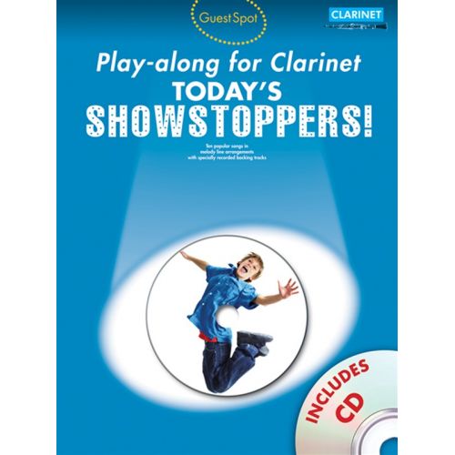 WISE PUBLICATIONS GUEST SPOT TODAY'S SHOWSTOPPERS + CD - CLARINET