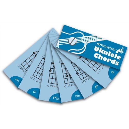 NOTECRACKER UKULELE CHORDS UKE CARDS - UKULELE