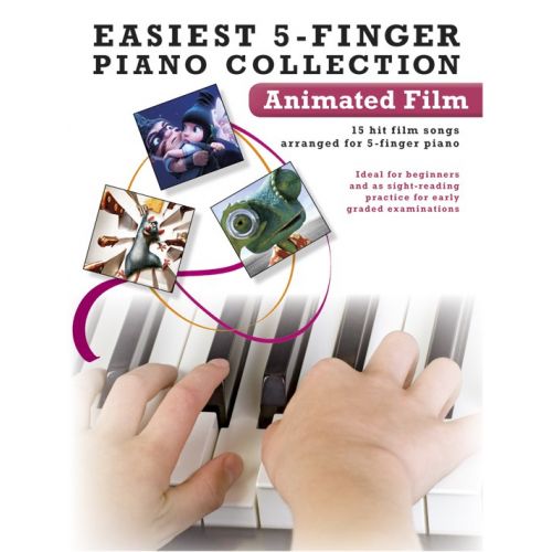 EASIEST 5-FINGER PIANO COLLECTION ANIMATED FILM - PIANO SOLO