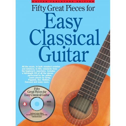 WISE PUBLICATIONS 50 GREAT PIECES FOR EASY CLASSICAL GUITAR - GUITAR TAB