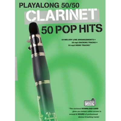 WISE PUBLICATIONS PLAYALONG 50/50 - CLARINET - 50 POP HITS - CLARINET