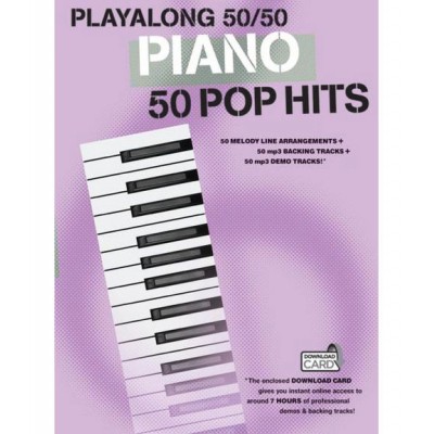 WISE PUBLICATIONS PLAYALONG 50/50 PIANO POP HITS - PIANO SOLO
