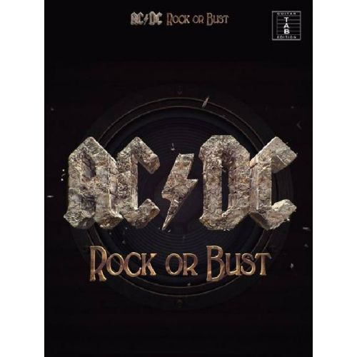 MUSIC SALES AC/DC - ROCK OR BUST - GUITAR TAB