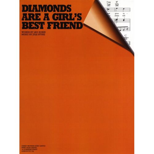 MUSIC SALES STYNE/ROBIN - DIAMONDS ARE A GIRL'S BEST FRIEND - PVG