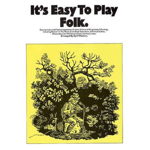 MUSIC SALES IT'S EASY TO PLAY FOLK - PVG