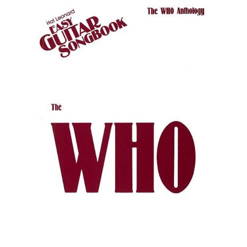 HAL LEONARD WHO - EASY GUITAR SONGBOOK
