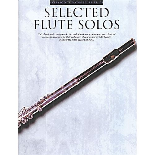 MUSIC SALES SELECTED FLUTE SOLOS WITH PIANO ACCOMPANIMENT - FLUTE