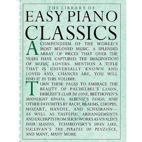 THE LIBRARY OF EASY PIANO CLASSICS PF B00K - PIANO SOLO