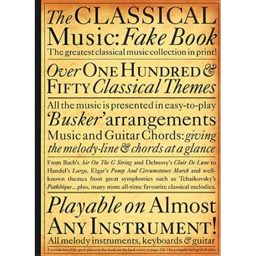 WISE PUBLICATIONS THE CLASSICAL MUSIC FAKE - MELODY LINE