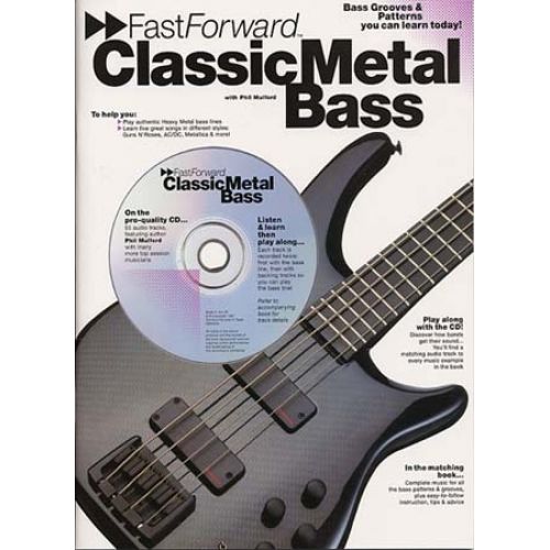 FAST FORWARD CLASSIC METAL + CD - BASS GUITAR TAB