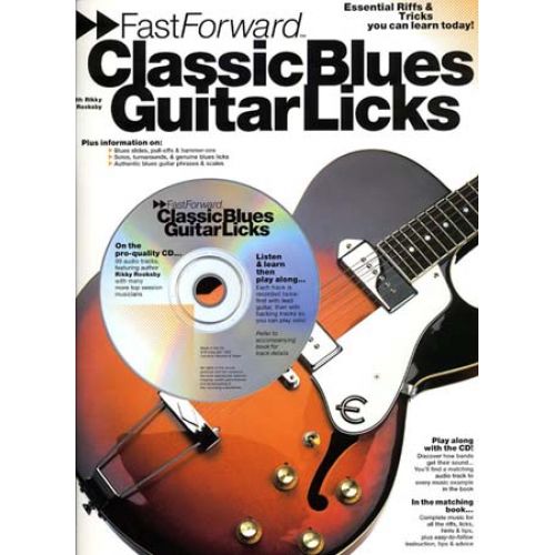 WISE PUBLICATIONS ROOKSBY RIKKY - CLASSIC BLUES GUITAR LICKS+ CD - GUITAR TAB