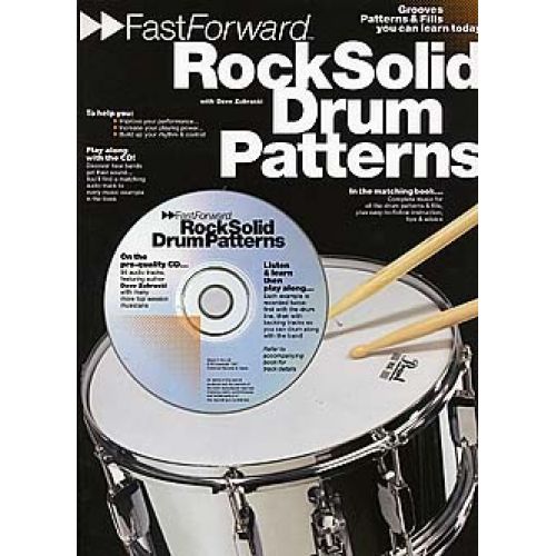 FAST FORWARD ROCK SOLID DRUM PATTERNS + CD - DRUMS