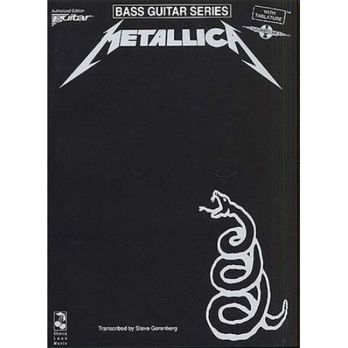 MUSIC SALES METALLICA - BASS GUITAR AND VOCAL - THE BLACK ALBUM - BASS GUITAR TAB