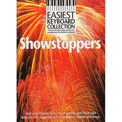 MUSIC SALES PETER EVANS - SHOWSTOPPERS - MELODY LINE, LYRICS AND CHORDS