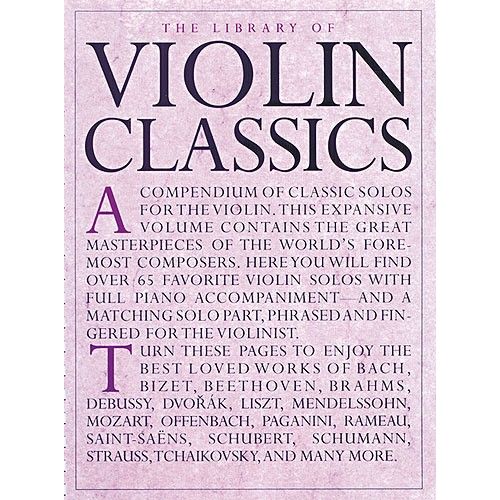MUSIC SALES LIBRARY OF VIOLIN CLASSICS