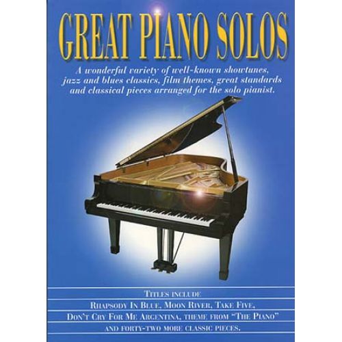 GREAT PIANO SOLOS - BLUE BOOK