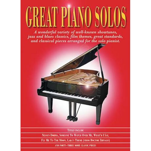 GREAT PIANO SOLOS - RED BOOK