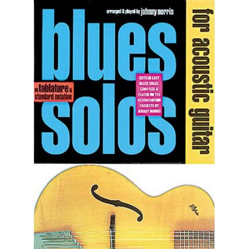 MUSIC SALES BLUES SOLOS ACOUSTIC GUITAR + CD - GUITAR TAB