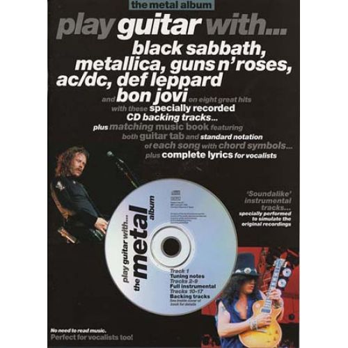 PLAY GUITAR WITH - METAL ALBUM + CD - GUITAR TAB