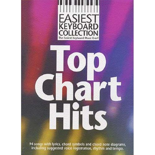 WISE PUBLICATIONS EASIEST KEYBOARD COLLECTION - TOP CHART HITS - KEYBOARD