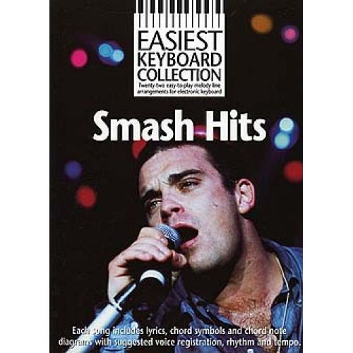 WISE PUBLICATIONS SMASH HITS - TWENTY-TWO EASY-TO-PLAY MELODY LINE ARRANGEMENTS - MELODY LINE, LYRICS AND CHORDS