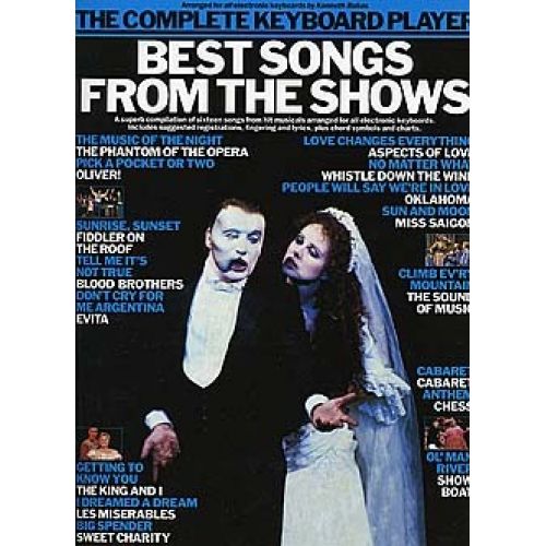 WISE PUBLICATIONS THE COMPLETE KEYBOARD PLAYER BEST SONGS FROM THE SHOWS KBD - KEYBOARD