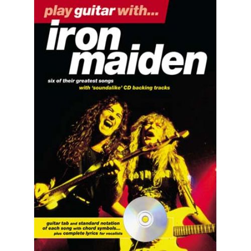 WISE PUBLICATIONS IRON MAIDEN - PLAY GUITAR WITH + CD - GUITAR TAB