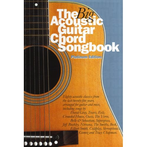 WISE PUBLICATIONS THE BIG ACOUSTIC GUITAR CHORD SONGBOOK - PLATINUM EDITION - LYRICS AND CHORDS