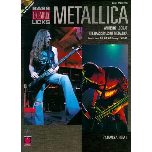 METALLICA LEGENDARY LICKS BASS + CD - BASS GUITAR