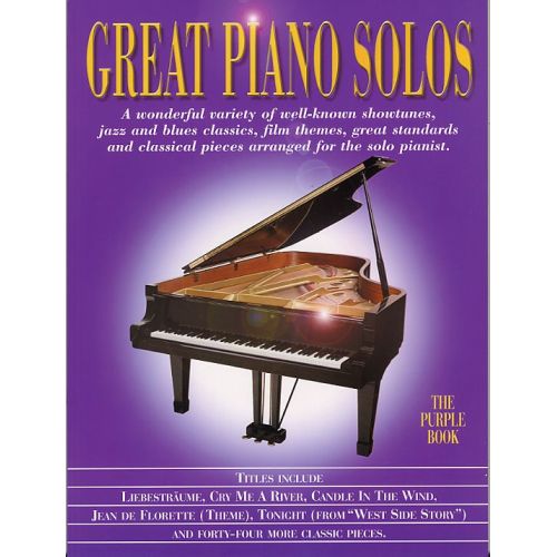MUSIC SALES GREAT PIANO SOLOS PURPLE- PIANO SOLO