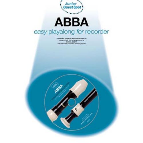 WISE PUBLICATIONS GUEST SPOT JUNIOR - ABBA EASY PLAYALONG + CD - RECORDER
