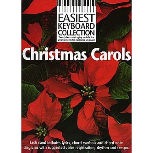 WISE PUBLICATIONS EASIEST KEYBOARD COLLECTION - CHRISTMAS CAROLS - MELODY LINE, LYRICS AND CHORDS