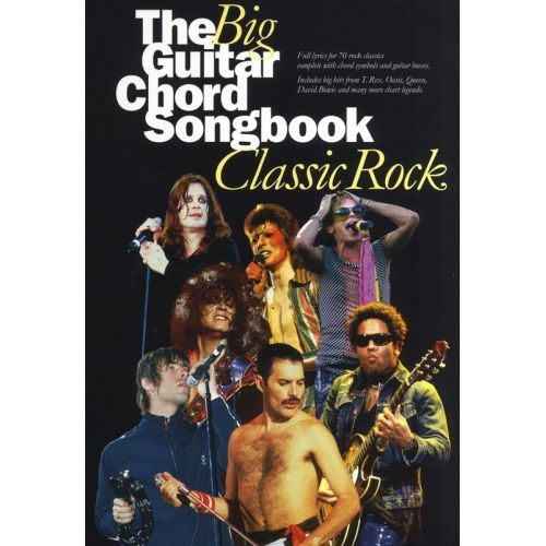 WISE PUBLICATIONS THE BIG GUITAR CHORD SONGBOOK - CLASSIC ROCK - LYRICS AND CHORDS