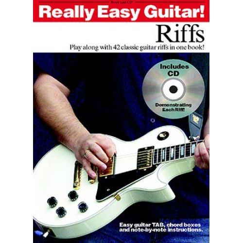 WISE PUBLICATIONS REALLY EASY GUITAR! RIFFS + CD - GUITAR
