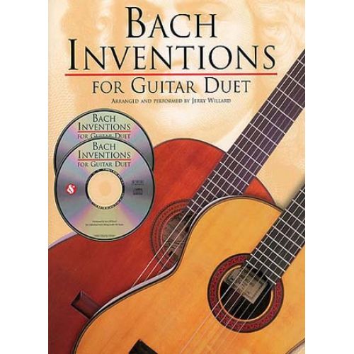 AMSCO JS BACH INVENTIONS FOR GUITAR DUET TAB + 2CD - GUITAR TAB