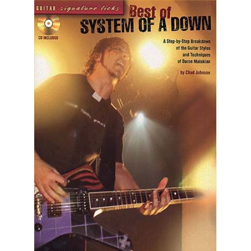 MUSIC SALES SYSTEM OF A DOWN - BEST OF SIGNATURE LICKS + CD - GUITAR TAB