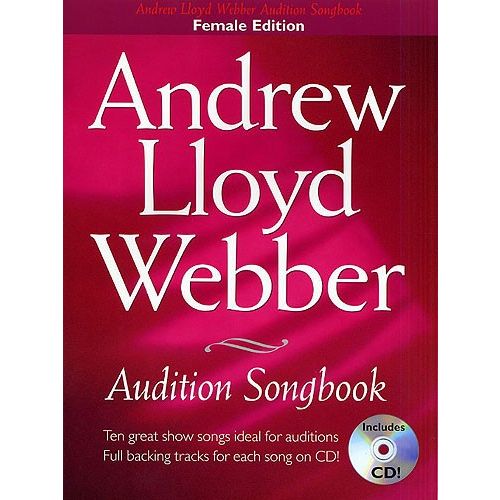 ANDREW LLOYD WEBBER AUDITION SONGBOOK + CD - FOR WOMEN - PVG