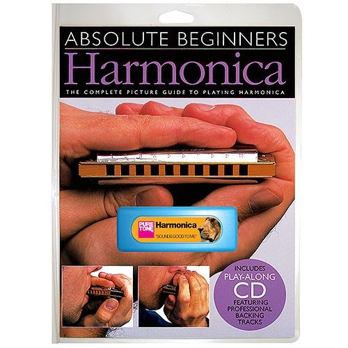 ABSOLUTE BEGINNERS HARMONICA INSTRUMENT PACK + CD - HARMONICA