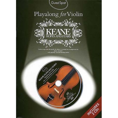 WISE PUBLICATIONS GUEST SPOT - PLAYALONG - KEANE - HOPES AND FEARS + 2CD - VIOLON