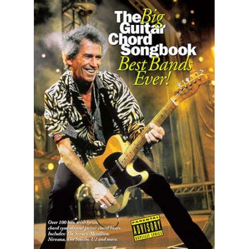 WISE PUBLICATIONS THE BIG GUITAR CHORD SONGBOOK - BEST BANDS EVER - PAROLES ET ACCORDS