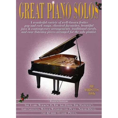 GREAT PIANO SOLOS - CHRISTMAS BOOK