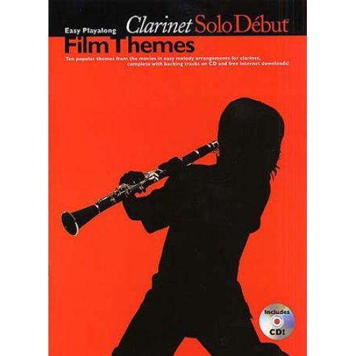 WISE PUBLICATIONS SOLO DEBUT - FILM THEMES + CD - CLARINET 