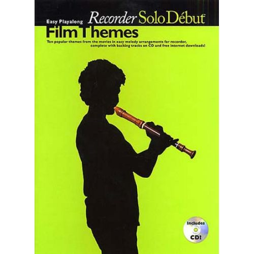 WISE PUBLICATIONS SOLO DEBUT - FILM THEMES + CD - RECORDER